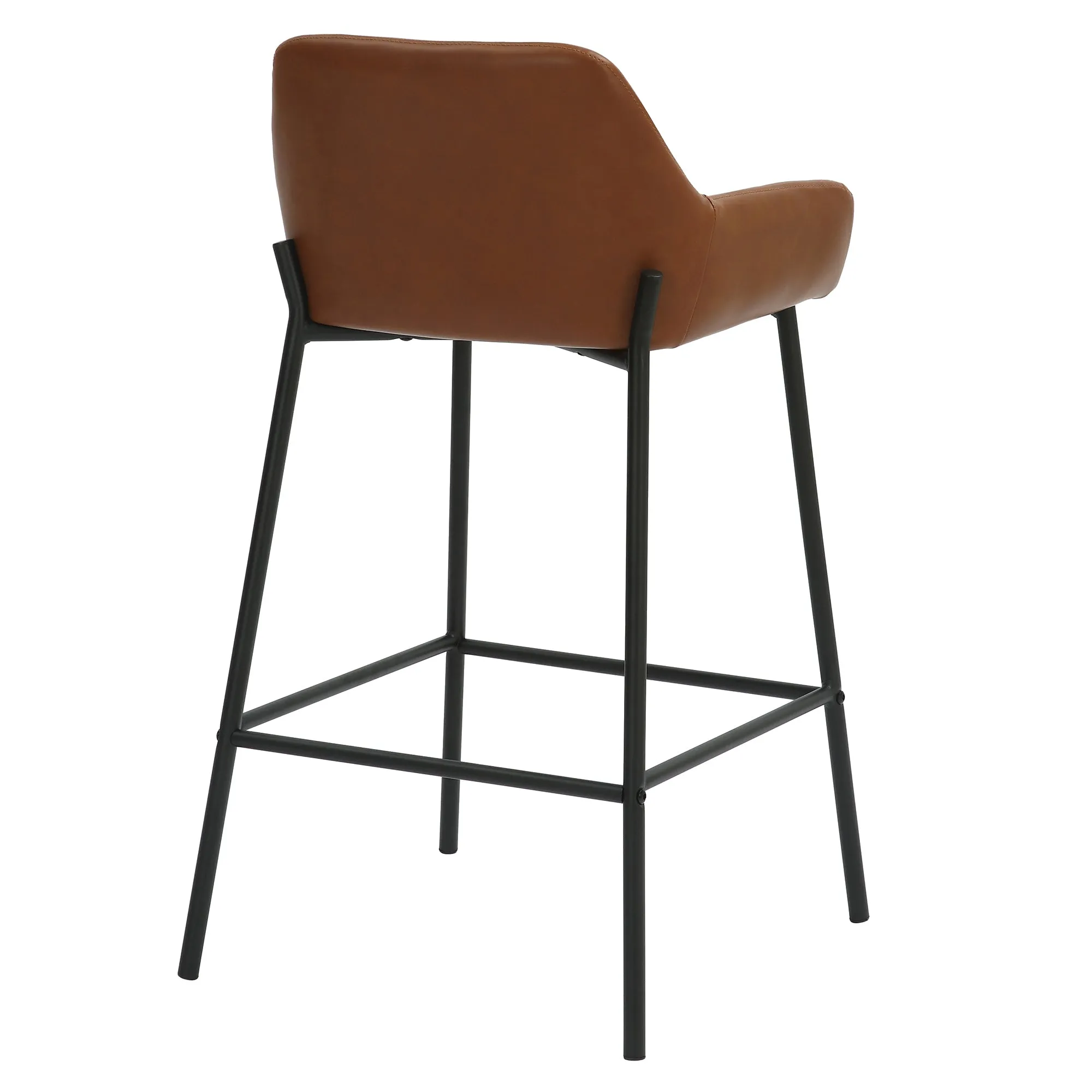 26 inch Bar Stools | Sets of 2 | Baily Caramel and Black