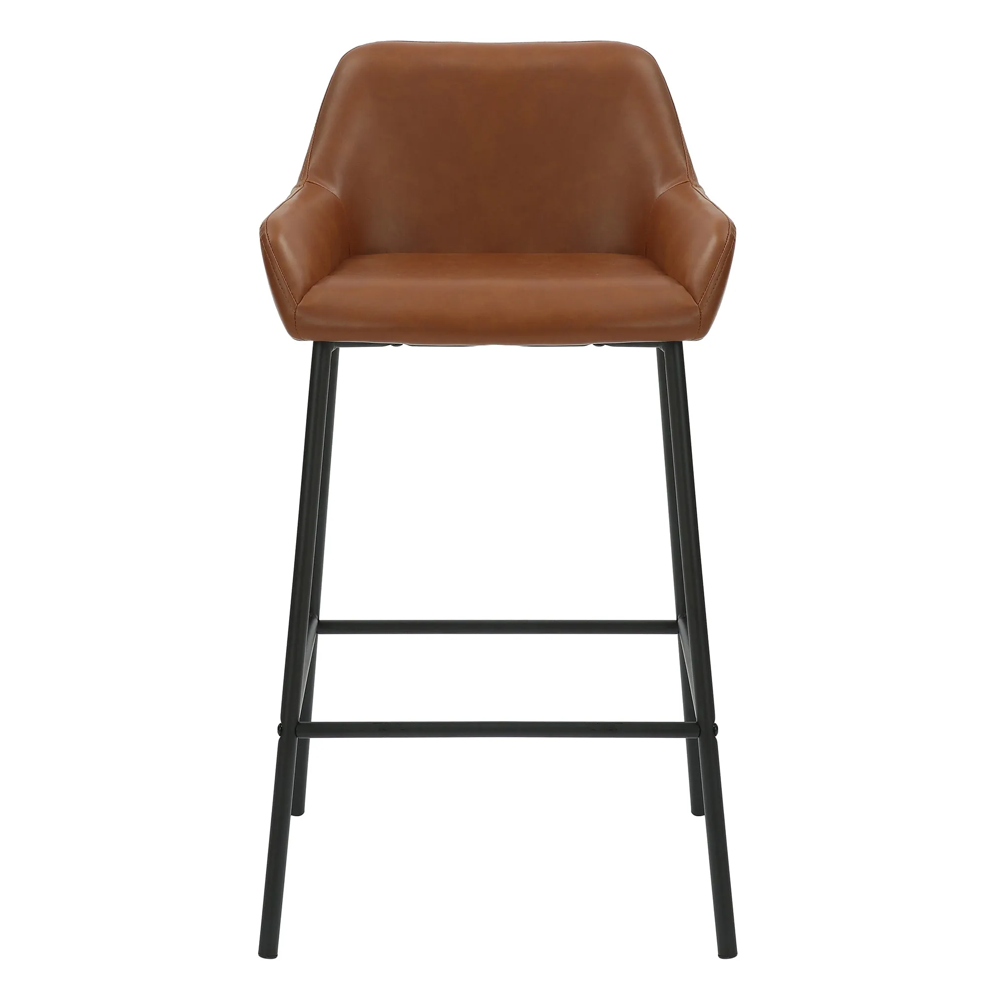26 inch Bar Stools | Sets of 2 | Baily Caramel and Black