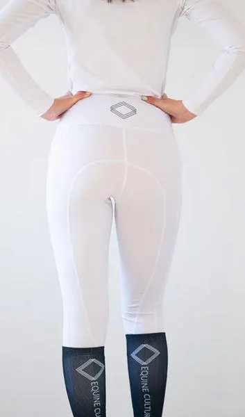 Equine Culture Marvellous Tights White