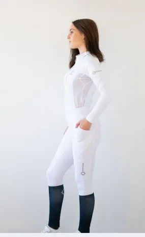 Equine Culture Marvellous Tights White