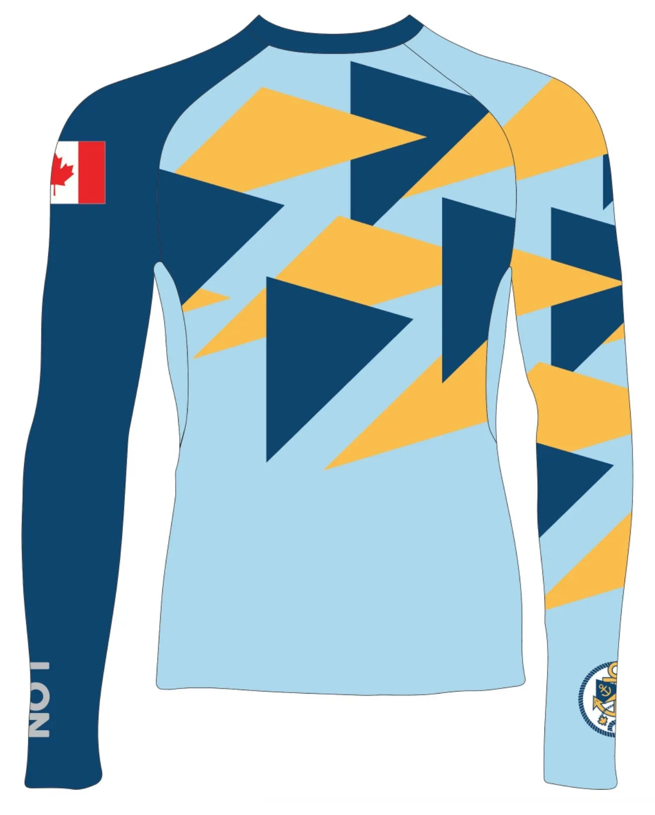 JR RASH GUARD TOP LONG SLEEVE BLUE | WEST VANCOUVER YACHT CLUB