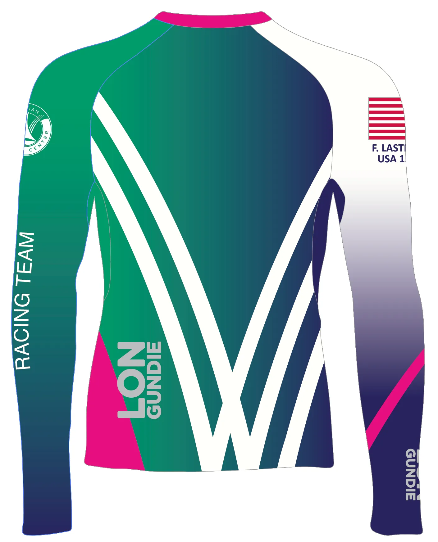 JR RASH GUARD TOP LONG SLEEVE GREEN | VIRIDIAN SAILING CENTER | PSNLZ'D