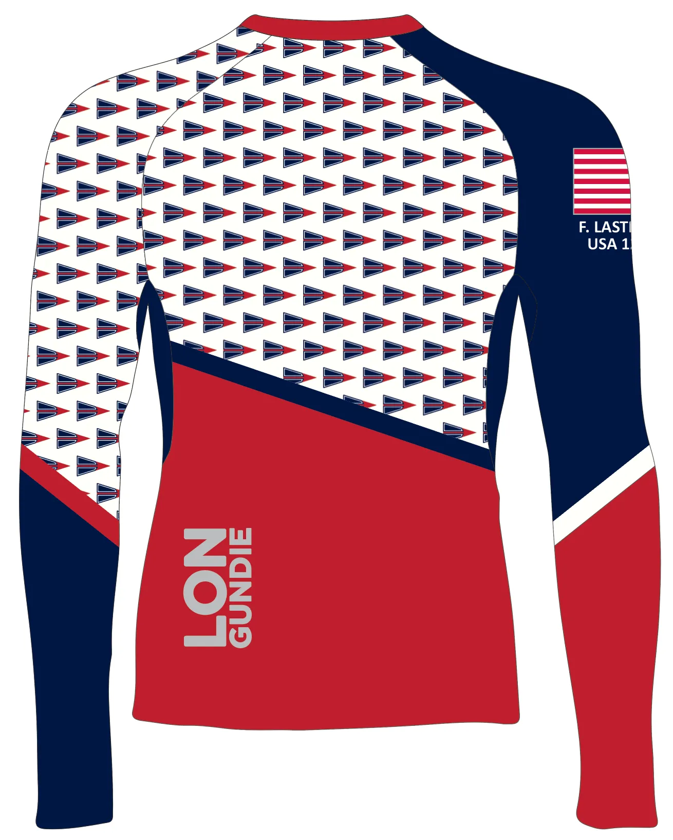 JR RASH GUARD TOP LONG SLEEVE NAVY | MILES RIVER YACHT CLUB | PSNLZ'D