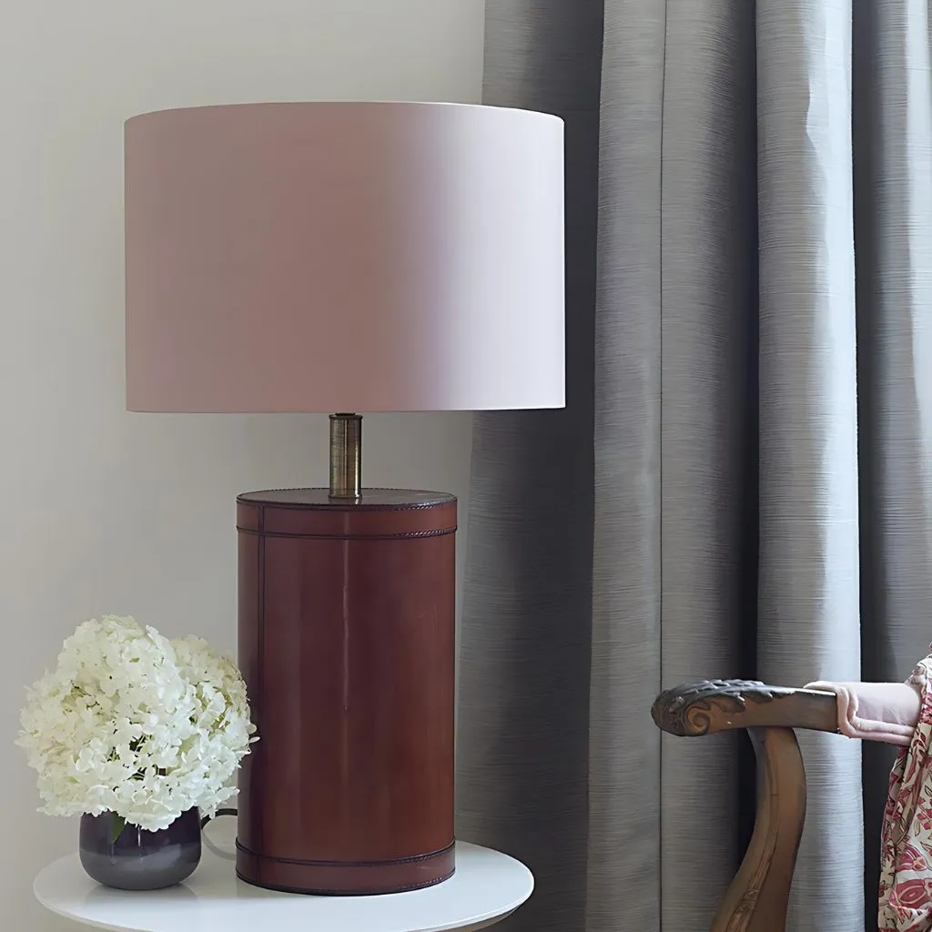 Leather Lamp Base
