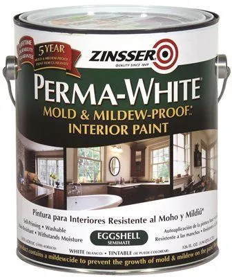 Perma White Mold And Mildew Proof Interior Paint Satin White
