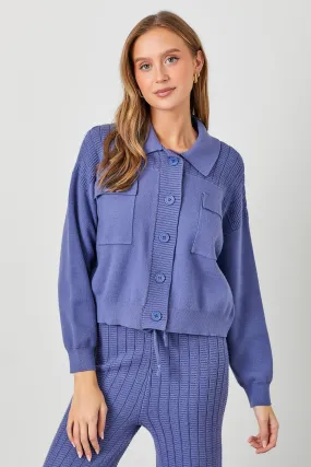 SWEATER KNIT SHACKET AND PANT SET