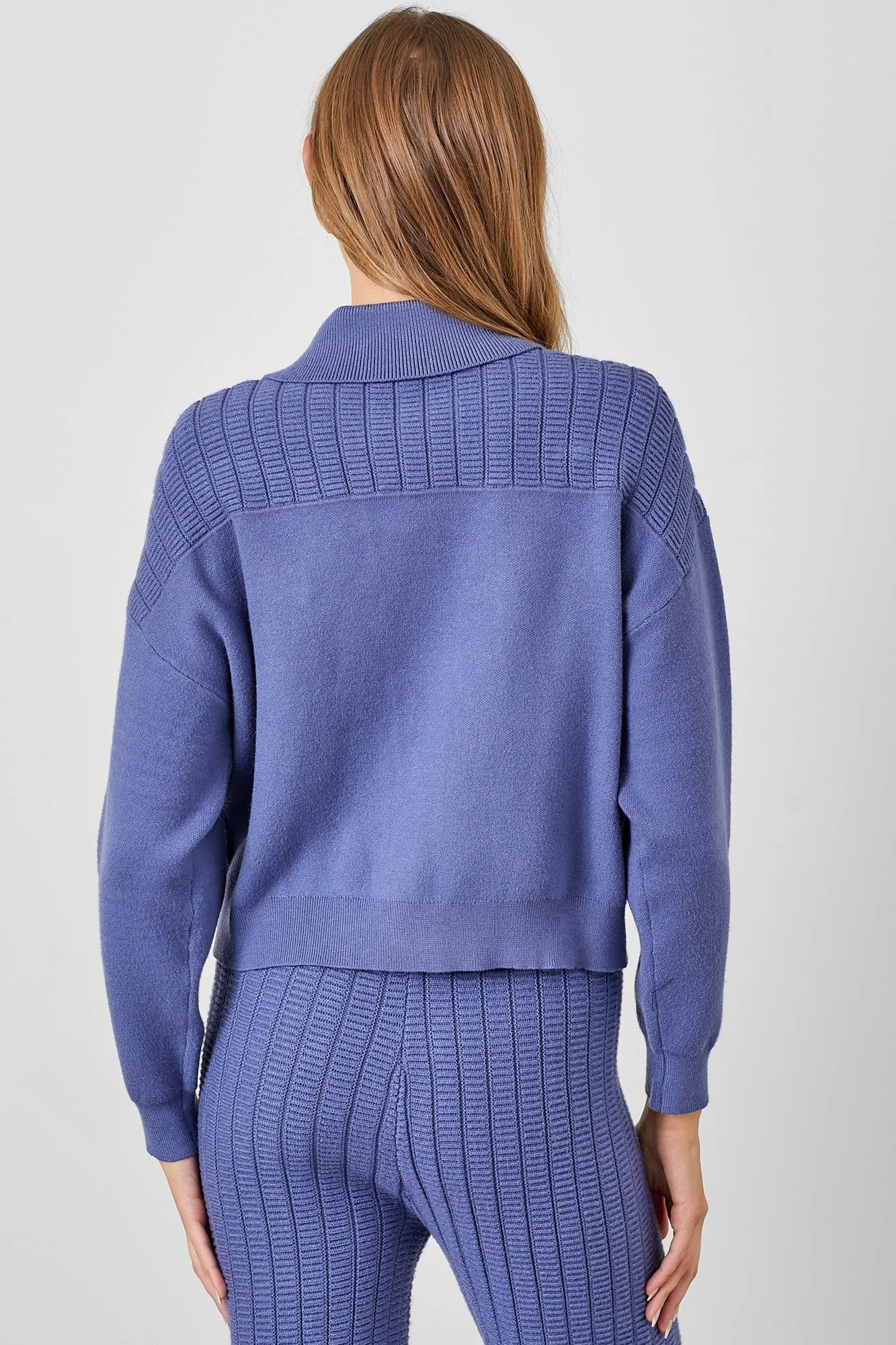 SWEATER KNIT SHACKET AND PANT SET